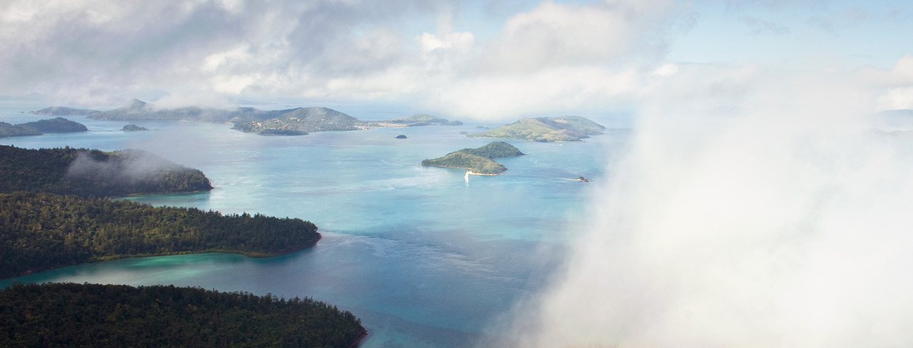 Aerial view of dudgeon point