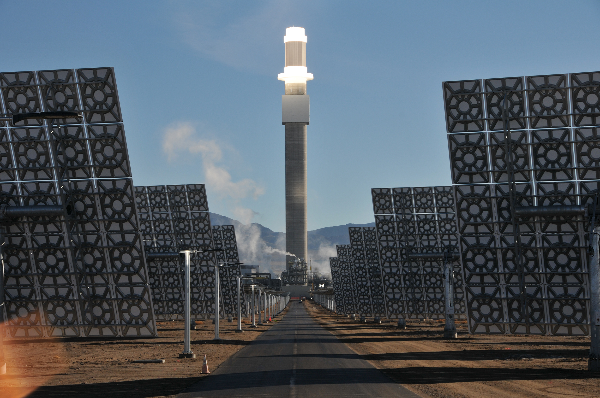 concentrated solar power plant