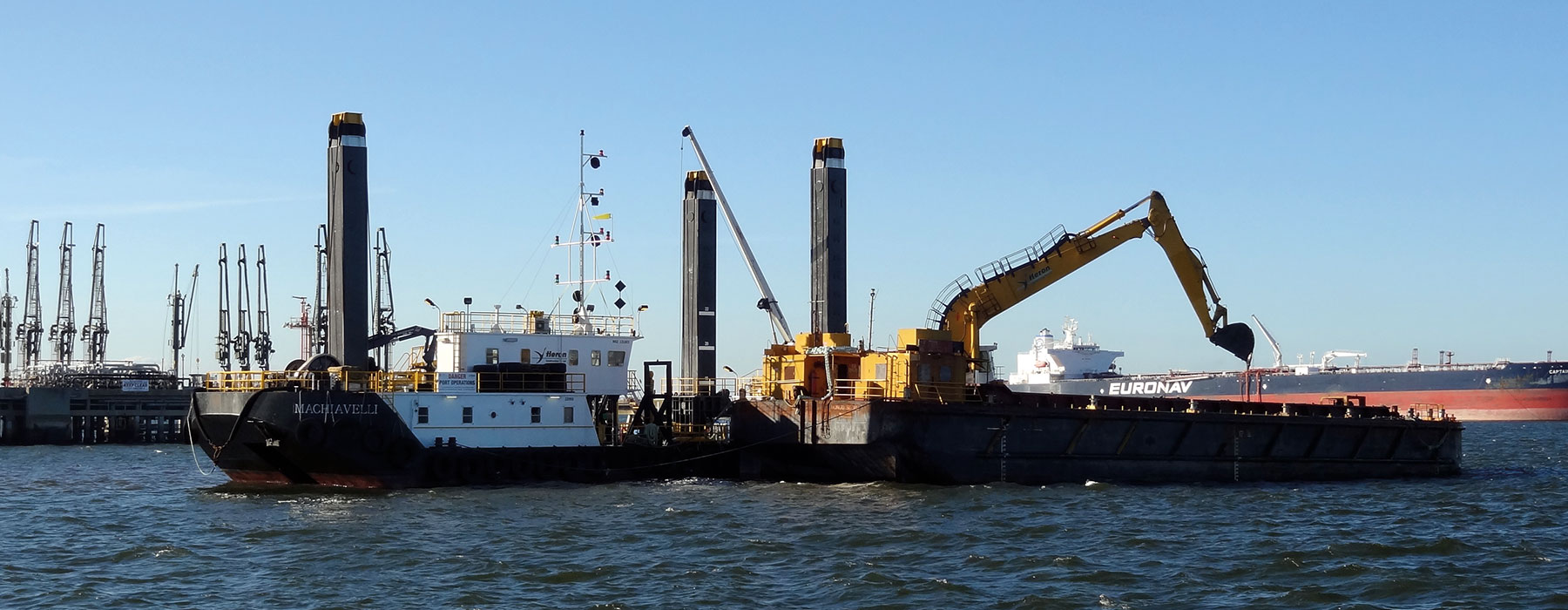 Liquids berth dredging