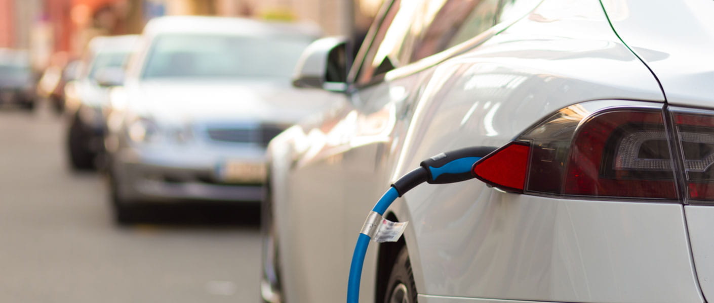 electric car being charged