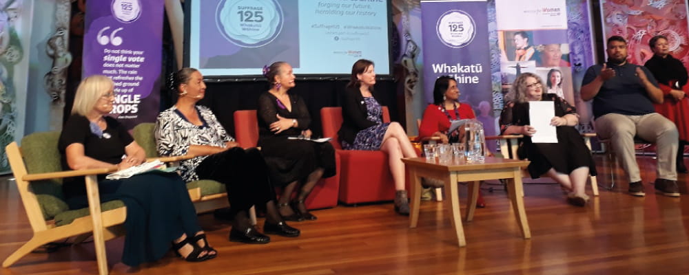 Suffrage 125: Whakatū Wāhine panel